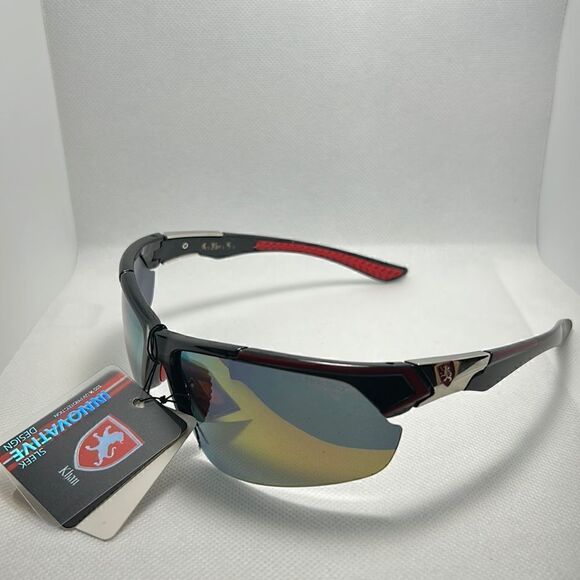 Khan Mens Mirrored Sunglasses  - Picture 1 of 3